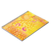 Geel Koraal Abstract Schilderij Notitieboek (Linkerzijde)