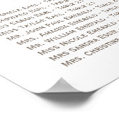 Geel koraal Aqua Mint Foto Weddenschap Grafiek Poster (Hoek)