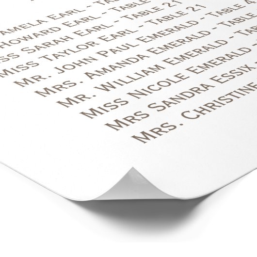 Geel koraal Aqua Mint Foto Weddenschap Grafiek Poster (Hoek)