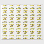 Geel korvet: cadeaupapier (Vlak)