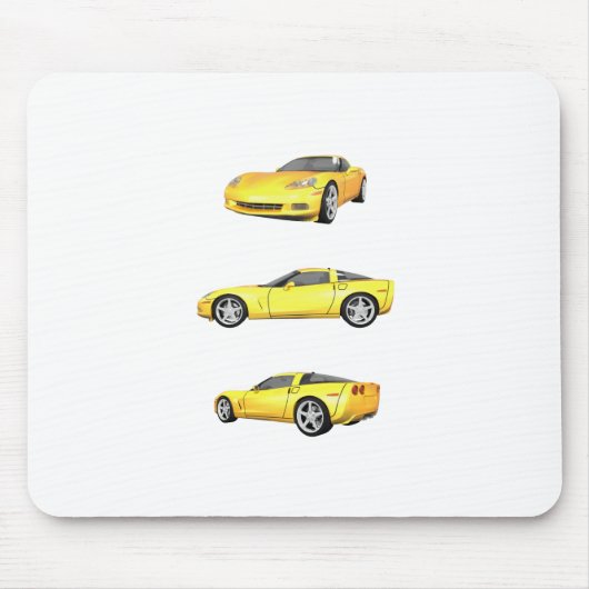 Geel korvet: muismat (Voorkant)