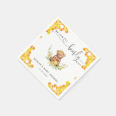 Geel kunnen we baby shower luiers wachten servet (Hoek)