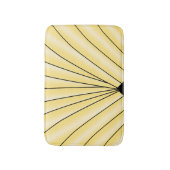 Geel kunstdeco-ontwerp badmat (Voorkant Verticaal)