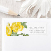  GEEL LAAG TERUGKERNADRESETIKETTEN ETIKET (Insitu)