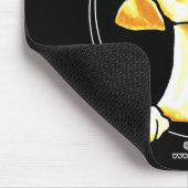 Geel lab alles over mij muismat (Hoek)