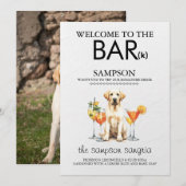 Geel Lab Bar Menu (Voorkant / Achterkant)