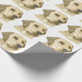 Geel lab cadeaupapier (Hoek)