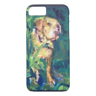 Geel lab Creek-schildertas met telefoonnummer Case-Mate iPhone Case