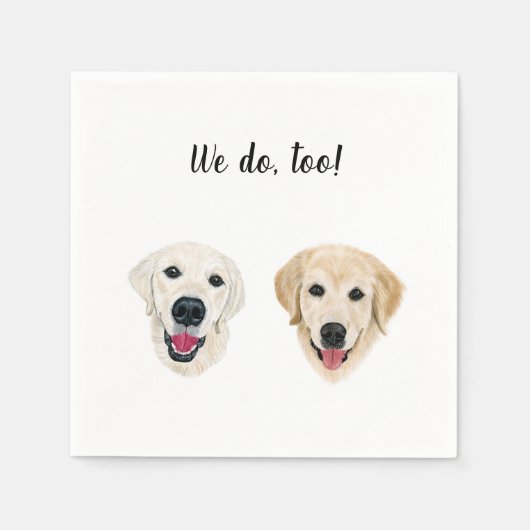 Geel lab Custom Cocktail Napkin Servet (Voorkant)