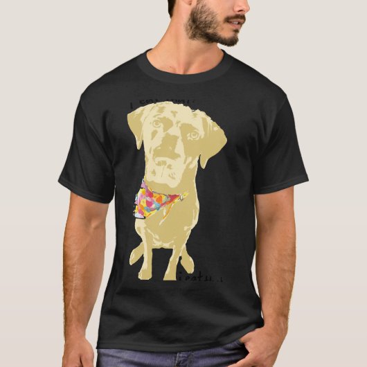 Geel lab eet ik dat t-shirt (Voorkant)