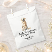 Geel Lab gepersonaliseerde huisdier bruiloft cockt Bedankzakje (Geknipt)