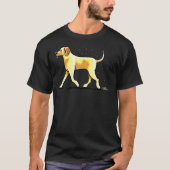 Geel lab Harig Wake Aangepast T-shirt (Voorkant)