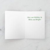 Geel lab in Santa hat kerstkaart Feestdagen Kaart (Binnen)