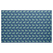 Geel lab in Scrubs marineblauw Stof (Fat Quarter)