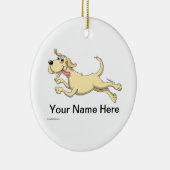Geel lab keramisch ornament (Rechts)