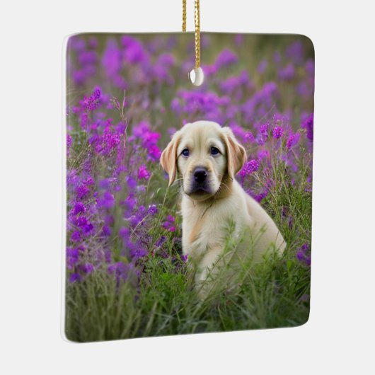 Geel lab keramisch ornament (Rechts)