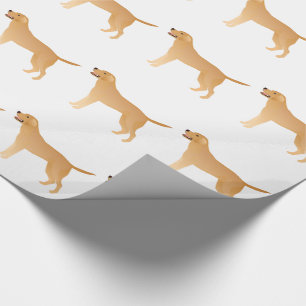 Geel lab - Labrador Retriever Breed Silhouette Cadeaupapier