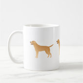 Geel lab - Labrador Retriever Breed Silhouette Koffiemok (Links)