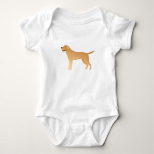 Geel lab - Labrador Retriever Breed Silhouette Romper
