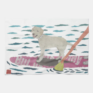 Geel lab, labrador Retriever, strand Dog Theedoek