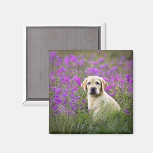 Geel lab magneet (Voorkant / Achterkant)