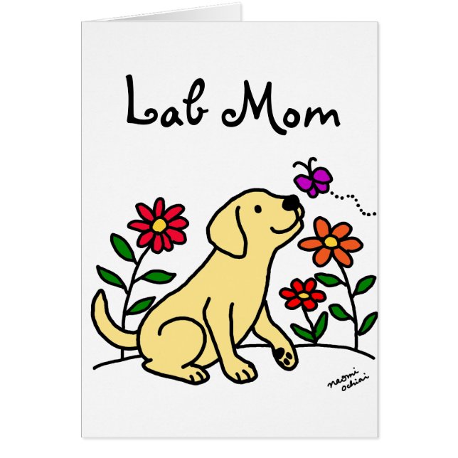 Geel lab mam en groen (Voorkant)