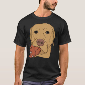 Geel lab met Hippo Speelgoed gemonteerd T-shirt