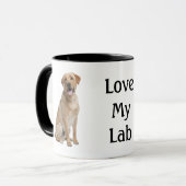 Geel lab mok (Voorkant links)