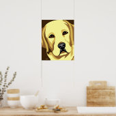 Geel lab poster (Keuken)