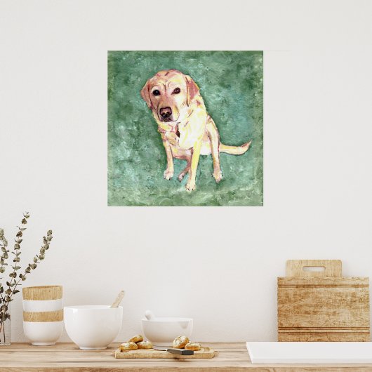 Geel lab poster (Keuken)