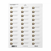 Geel Lab Retouradreslabels Etiket (Full Sheet)