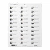 Geel Lab Retouradreslabels Etiket (Full Sheet)