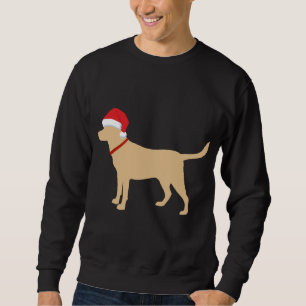 Geel Lab Santa Hat Schattige Labrador kerstcadeau Trui