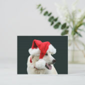 Geel lab Sinterklaas Feestdagenkaart (Staand voorkant)