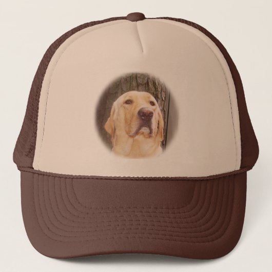 Geel lab trucker pet (Voorkant)