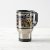Geel lab W Pleasants Travel Mug Reisbeker (Voorkant rechts)