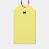 GEEL LABEL ANTIEK LACE MET VERLIES DIY NAAM CADEAULABEL (Achterkant)