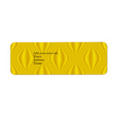 Geel Label Cadeauadres Sticker (Voorkant)