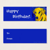 Geel Label - Cadeaugebied - "Archie" Mini Visitekaartjes (Voorkant /achterkant)