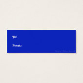 Geel Label - Cadeaugebied - "Archie" Mini Visitekaartjes (Achterkant)