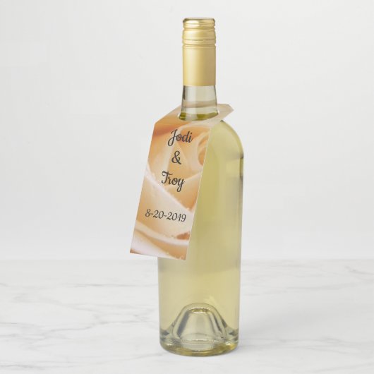 Geel Label van het Rozenweddenschap (Schuin)