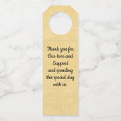 Geel Label van het Rozenweddenschap (Achterkant)