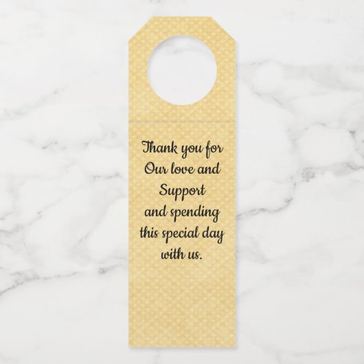 Geel Label van het Rozenweddenschap (Achterkant)