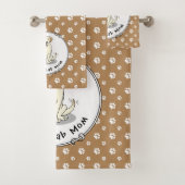 Geel Laboratorium Mam (Labrador Retriever Mam) Cut Bad Handdoek (Insitu)