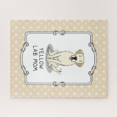 Geel Laboratorium Mam (Labrador Retriever Mam) Cut Legpuzzel (Horizontaal)