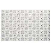 Geel Laboratorium Mam (Labrador Retriever Mam) Cut Stof (Fat Quarter)