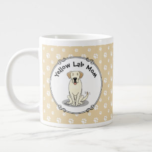 Geel laboratorium mam (labrador Retriever mam) Grote Koffiekop