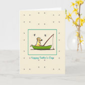 Geel Laboratorium Vist Kaarten voor Dads n Fathers (Gele Bloem)