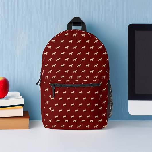 Geel Labrador Dogs Patroon Gepersonaliseerd Bedrukte Rugzak