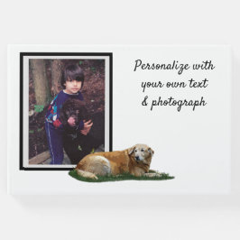 Geel labrador gemengd Breed Dog Guest Book Gastenboek